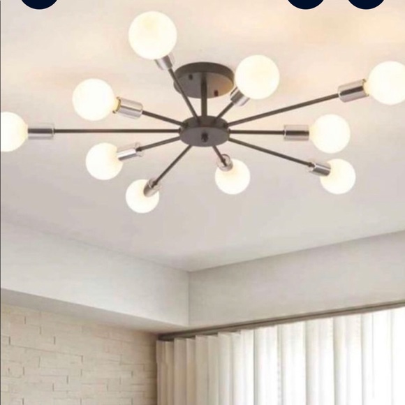 Argo Flush Mount Matte Black Light Fixture Modern | Nathan James Modern ceiling light fixture
